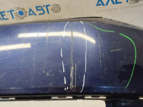 Bare front bumper VW Passat b7 12-15 USA blue, pressed, scratches, non-factory holes