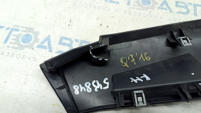 Front panel trim center right Audi Q7 16- black, broken fastener