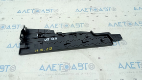 Front left center console trim Audi Q7 16- black, scratches, broken fastener