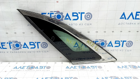 Window blind glass rear left Lincoln MKZ 13-20 chrome, scratches on chrome, scratches on glass