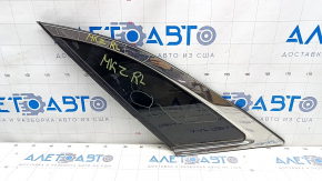 Window blind glass rear left Lincoln MKZ 13-20 chrome, scratches on chrome, scratches on glass