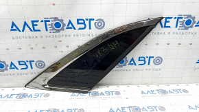 Window blind glass rear right Lincoln MKZ 13-20 chrome scratches on chrome, scratches on glass