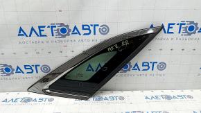 Window blind glass rear right Lincoln MKZ 13-20 chrome scratches on chrome, scratches on glass