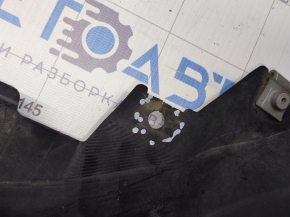 Front bumper bare Mazda 3 14-16 BM prerest, graphite, cracks, pressed, scratches, broken fastenings