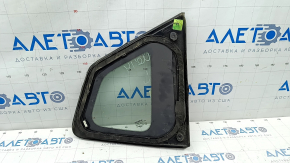 Window blind glass rear left Nissan Rogue 14-20 scratches on chrome, scratches on glass