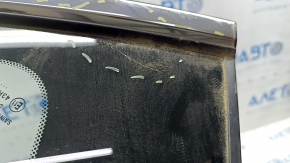 Window blind glass rear left Nissan Rogue 14-20 scratches on chrome, scratches on glass