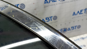 Window blind glass rear right Lincoln MKX 16- chrome scratches on chrome, scratches on glass