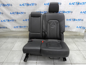 Rear row of seats 2nd row Audi Q7 4L 10-15 heated, leather black, missing right part