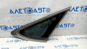 Window blind glass rear right Lexus RX350 RX450h 10-15 chrome scratches on chrome, scratches on glass