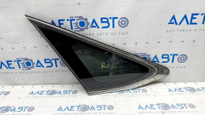 Window blind glass rear left Lexus RX350 RX450h 10-15 chrome scratches on chrome, scratches on glass