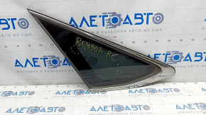 Window blind glass rear left Lexus RX350 RX450h 10-15 chrome scratches on chrome, scratches on glass