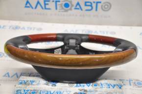 Steering wheel bare Lexus ES350 07-12 leather black with mahogany, faded