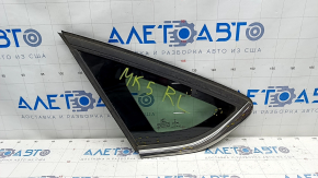 Window blind glass rear left Ford Fusion mk5 13-20 one chrome, scratches on chrome, scratch on glass