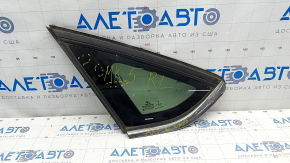 Window blind glass rear left Ford Fusion mk5 13-20 one chrome, scratches on chrome, scratch on glass