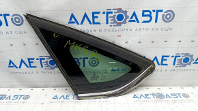 Window blind glass rear left Ford Fusion mk5 13-20 one chrome, scratches on chrome, scratch on glass