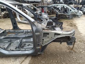 Front right quarter Volvo XC90 16-22 on the body, gray, butt