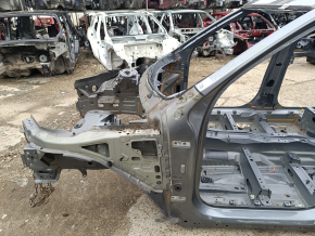 Front left quarter Volvo XC90 16-22 on the body, gray, dents