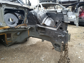 Front left quarter Volvo XC90 16-22 on the body, gray, dents