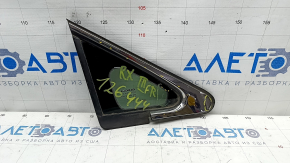 Window blind glass front right Lexus RX350 RX450h 10-15 chrome scratches on chrome