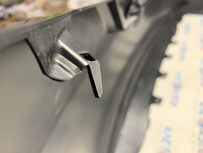 Rear bumper bare Toyota Camry v50 12-14 usa LE XLE broken fasteners, bent fasteners, scratches