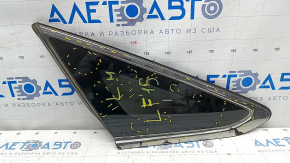 Window blind glass rear left Hyundai Sonata 15-17 petrol, scratches on chrome, scratches on glass