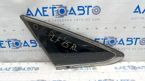 Window blind glass rear left Hyundai Sonata 15-17 petrol, scratches on chrome, scratches on glass