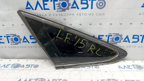 Window blind glass rear left Hyundai Sonata 15-17 petrol, scratches on chrome, scratches on glass
