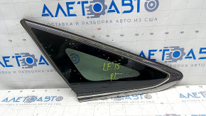 Window blind glass rear left Hyundai Sonata 15-17 petrol, scratches on chrome, scratches on glass