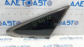 Window blind glass rear right Hyundai Sonata 15-17 petrol, scratches on chrome, scratches on glass
