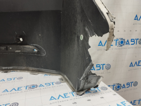Rear bare bumper Chevrolet Volt 11-15 for parking sensors, white, no fragment, crack, worn, torn fastening