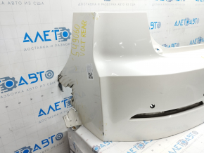 Rear bare bumper Chevrolet Volt 11-15 for parking sensors, white, no fragment, crack, worn, torn fastening