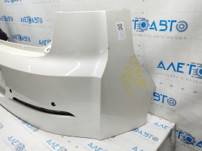 Rear bare bumper Chevrolet Volt 11-15 for parking sensors, white, no fragment, crack, worn, torn fastening