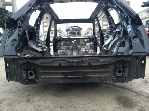 Rear panel Audi Q7 16- 2 parts, black, on the body