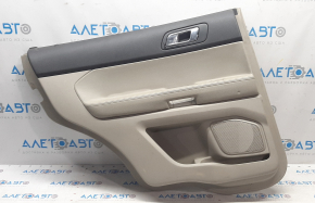 Door trim card rear left Ford Explorer 11-15 pre-rest gray, plastic turned white, leather swelled, bump