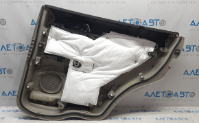Door trim card rear left Ford Explorer 11-15 pre-rest gray, plastic turned white, leather swelled, bump