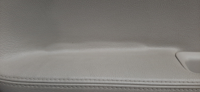 Door trim card rear left Ford Explorer 11-15 pre-rest gray, plastic turned white, leather swelled, bump