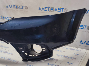 Bare front bumper Dodge Journey 14-20 Crossroad, blue, broken fasteners, scratches, painted, made, cracks