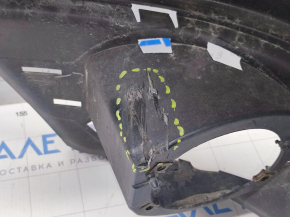 Bare front bumper Dodge Journey 14-20 Crossroad, blue, broken fasteners, scratches, painted, made, cracks
