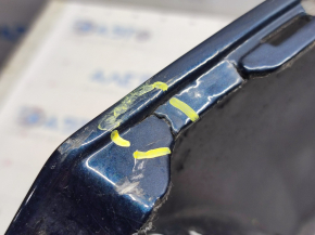 Bare front bumper Dodge Journey 14-20 Crossroad, blue, broken fasteners, scratches, painted, made, cracks