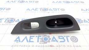 Rear left window lift control trim Nissan Rogue 14-20 black, structure