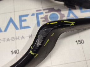 Left fog light frame Dodge Journey 14-20 Crossroad assembled 2 parts, scratches broken fasteners