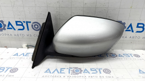 Side mirror left Nissan Rogue 14-20 3 pins, silver, pokes