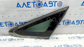 Window blind glass rear right Hyundai Sonata 15-17 petrol, scratches on chrome, scratches on glass
