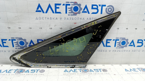 Window blind glass rear right Hyundai Sonata 15-17 petrol, scratches on chrome, scratches on glass