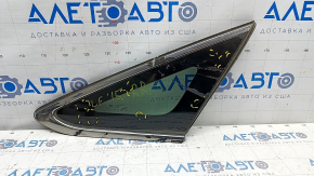 Window blind glass rear right Hyundai Sonata 15-17 petrol, scratches on chrome, scratches on glass