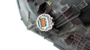 Headlight front right Nissan Rogue 17 - bare halogen, sand, broken mount