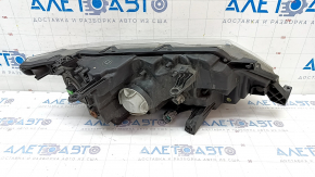 Headlight front left Nissan Rogue 17 - bare halogen, sand, broken mount