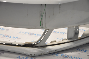 Bare front bumper VW Jetta 11-14 USA white LB9A, scratches, non-factory holes