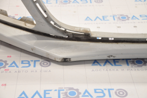 Bare front bumper VW Jetta 11-14 USA white LB9A, scratches, non-factory holes