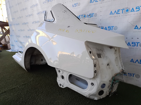 Quarter wing rear left Audi A4 B9 17- white, butt